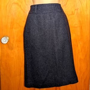 BR high-waisted wool pencil skirt